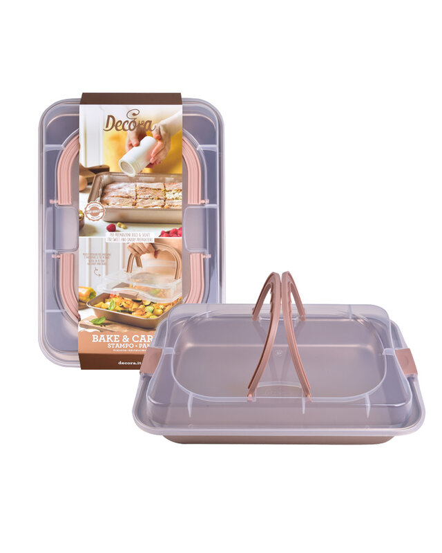 decora Bake & Carry non-stick gold cake pan 37 X 24,5 X 5 H CM