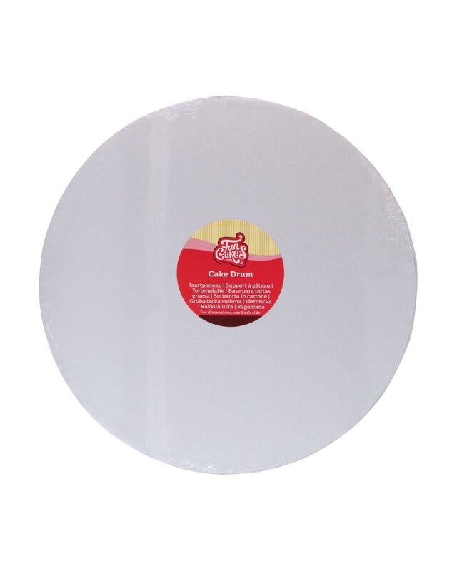 Funcakes FunCakes Cake Drum Rond Ø35 cm - Wit