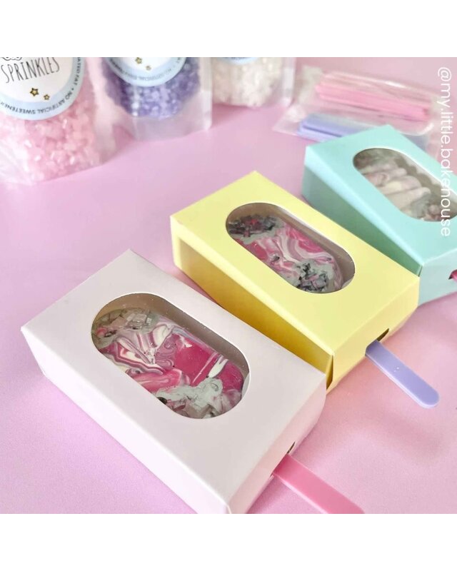 Simply Making Simply Making Cakesicle Box s pk/10 - Pastelblauw