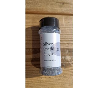 Sparkling sugar silver / Glitter suiker 85gr