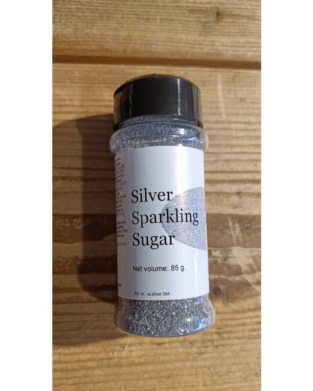 Sparkling sugar silver / Glitter suiker 85gr