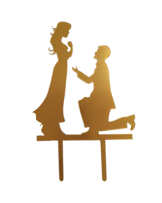 tastyme Cake topper Aanzoek goud