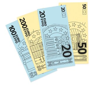 Eetbaar Papier- Yummy Money Geld pk/10