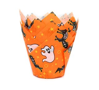 House of Marie House of Marie Muffin Tulip Baking Cups - Scary Halloween pk/36