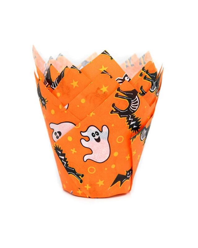 House of Marie House of Marie Muffin Tulip Baking Cups - Scary Halloween pk/36