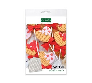 Katy Sue Katy Sue Silicone Mould - Wafel Textuur Mat