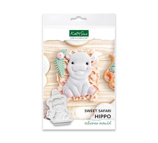 Katy Sue Katy Sue Silicone Mould - Sweet Safari Hippo