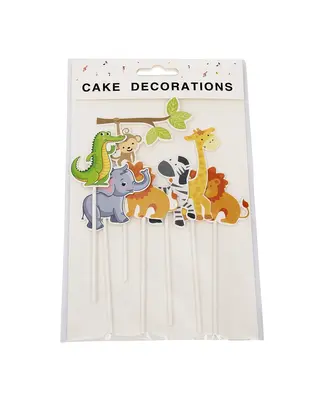 Taarttopper Jungle Dieren 7st.