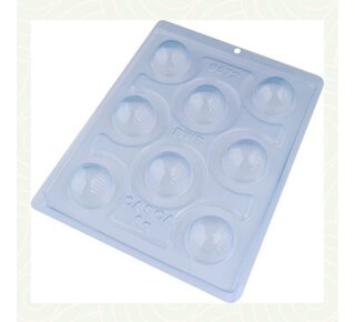 BWB BWB Chocolade Mal 3-delig - Gedetailleerde Ronde Bonbon