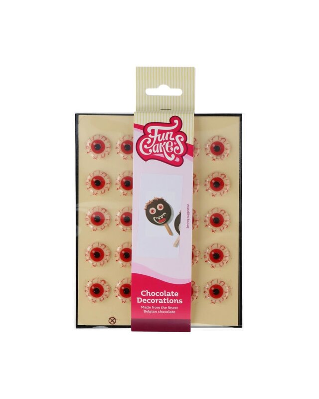Funcakes FunCakes Chocolade Decoraties Half Oogbal Set/25