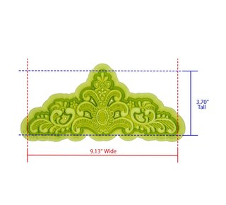Marvelous Molds Marvelous Molds Silicone Mold - Edna Lace Mold