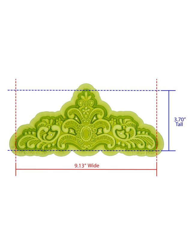 Marvelous Molds Marvelous Molds Silicone Mold - Edna Lace Mold