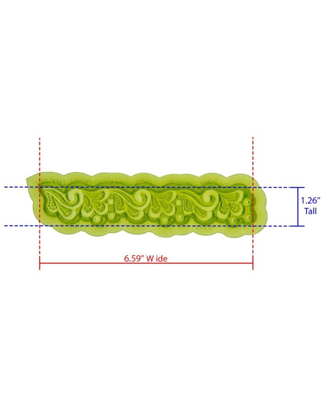 Marvelous Molds Marvelous Molds Silicone Mold - Lydia Lace Mold