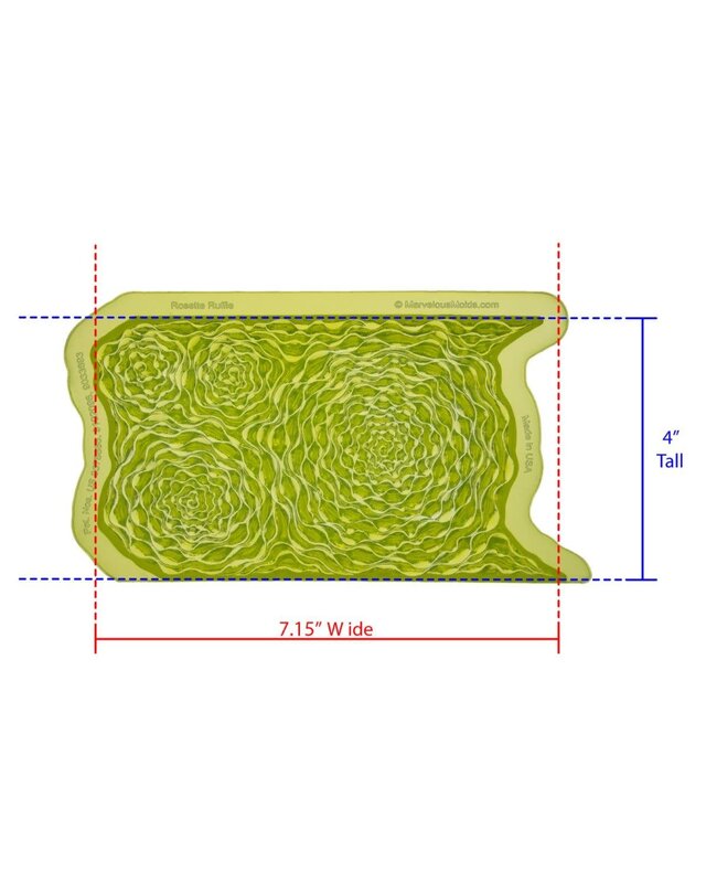 Marvelous Molds Marvelous Molds Silicone Mold - Rosette Ruffle Simpress