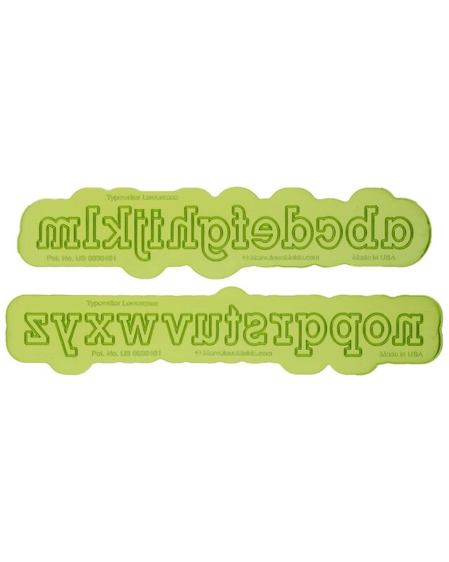 Marvelous Molds Marvelous Molds Silicone Mold - Typewriter Lowercase Flexabet