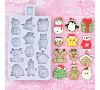 Karen Davies Karen Davies Siliconen Vorm - Miniatuur Kerst