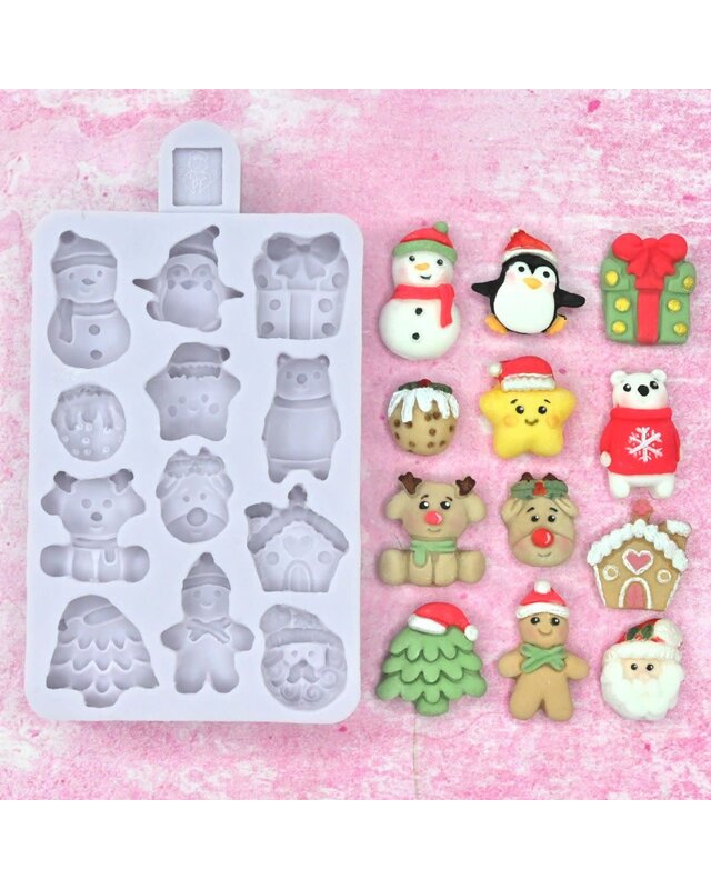 Karen Davies Karen Davies Siliconen Vorm - Miniatuur Kerst