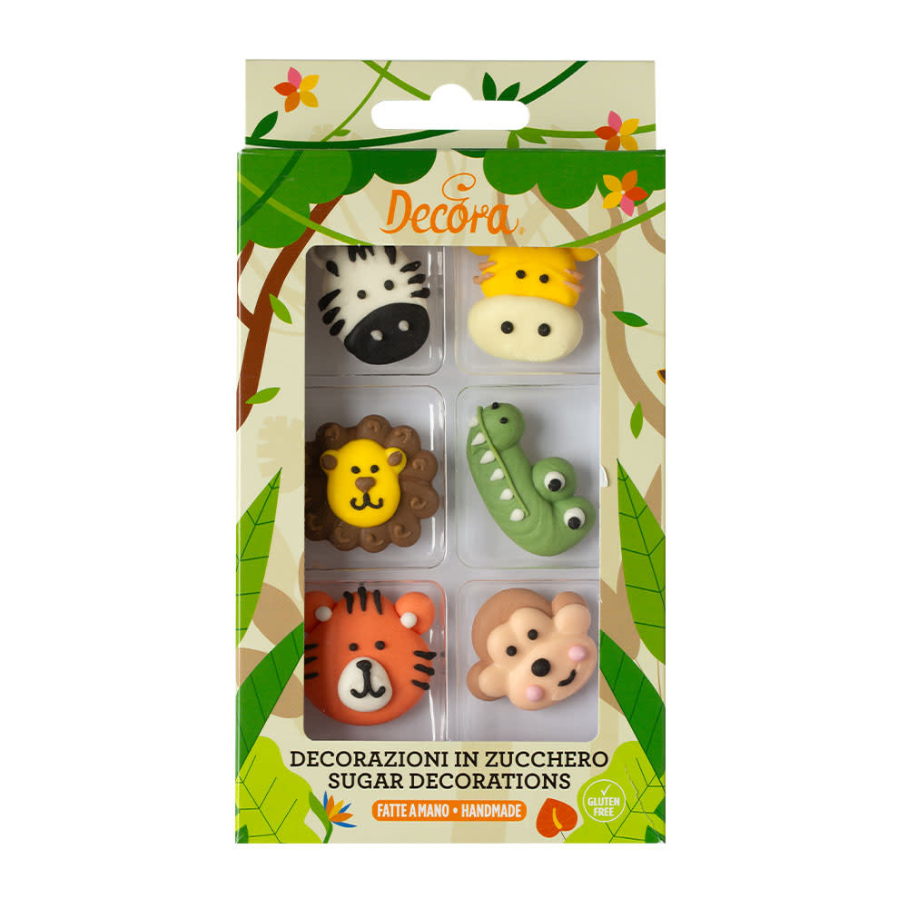decora Decora jungle dieren suikerdecoratie