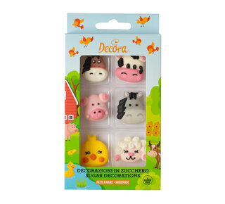decora Decora boerderij dieren suikerdecoratie