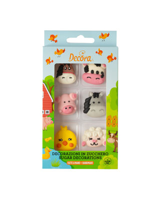 decora Decora boerderij dieren suikerdecoratie