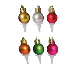 Kerstbal Prikkers 6 stuks