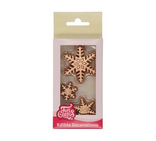 Funcakes FunCakes Suiker Decoratie Bronzen Ijskristal Gemengd Set/12