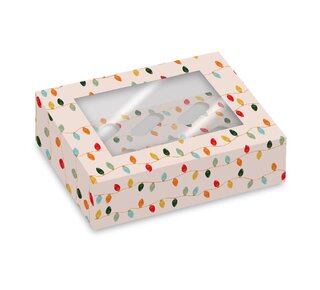 Simply Making Simply Making Cupcake Box 6 - pk/2 - Kerstlichtjes