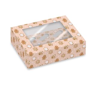 Simply Making Simply Making Cupcake Box 6 - pk/2 - Peperkoek