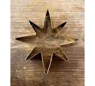 koekjesvorm ster 8 punten KV messing