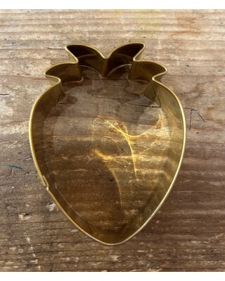 koekjesvorm aardbei KV messing