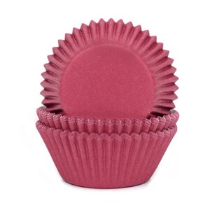 House of Marie House of Marie Baking Cups Wijnrood pk/50