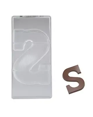 Chocolate World Chocoladebloklettervorm Chocolate World 200 gr. Letter S