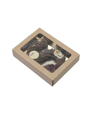 Brand New Cake Chocoladeletterdoos Klein GK1 Kraft / Goud 1 st CLD