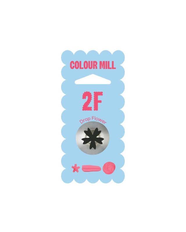 colour mill Colour Mill Piping Tip - 2F M Drop Flower