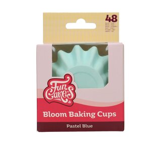 Funcakes FunCakes Bloom Baking Cups - Pastel Blauw pk/48