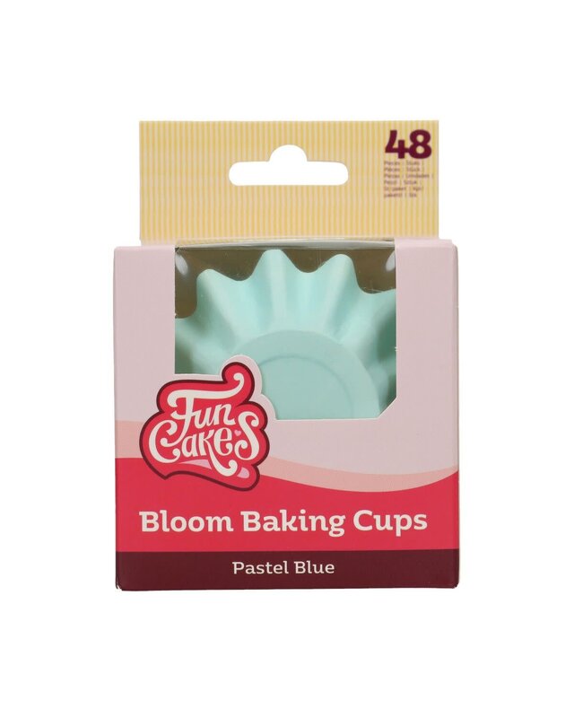 Funcakes FunCakes Bloom Baking Cups - Pastel Blauw pk/48