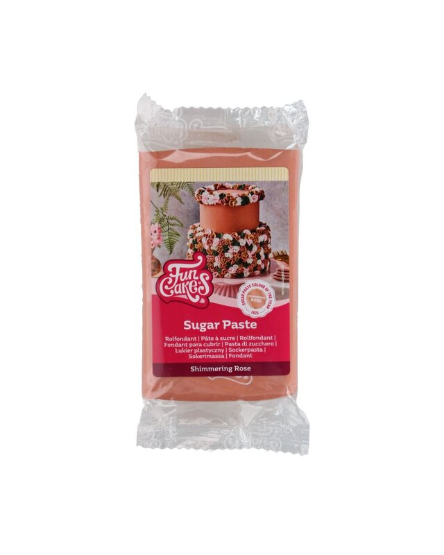 Funcakes FunCakes Rolfondant Shimmering Rose 250g