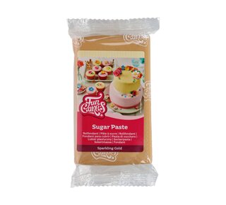 Funcakes FunCakes Rolfondant Sparkling Gold 250g