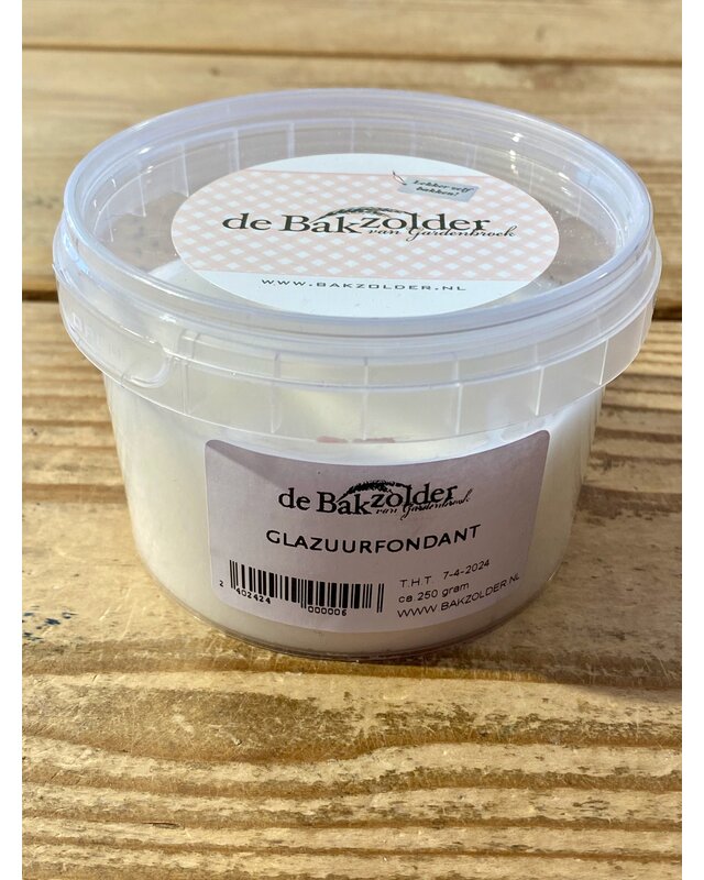 Bakzolder Fondant glazuur 250gr ( de Bakzolder )