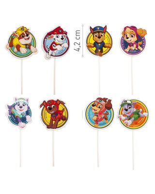 decora Dekora Paw Patrol Cake Toppers pk/16