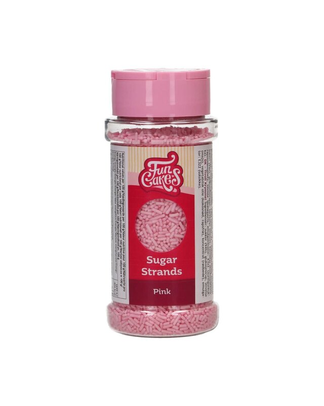 Funcakes FunCakes Sugar Strands Roze 80 g