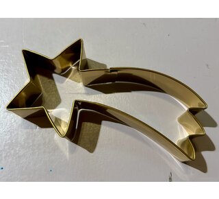 Koekjesvorm vallende ster KV messing