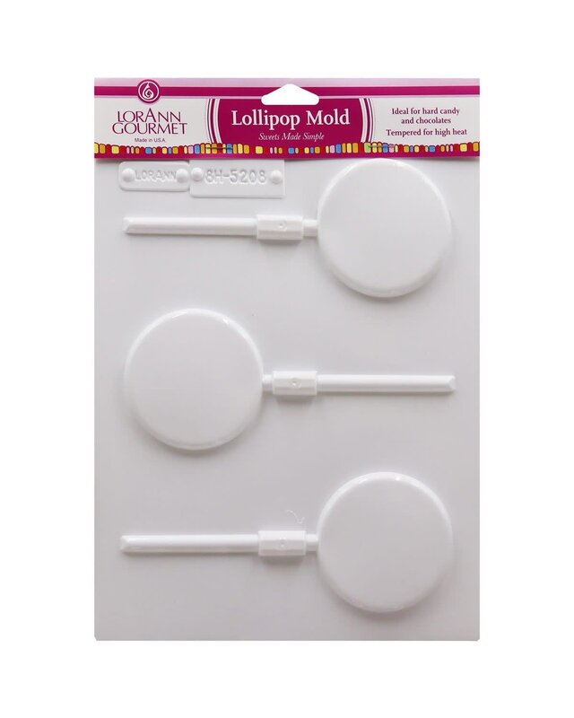 LorAnn Lorann Round Lollipop Sheet Mold - Large