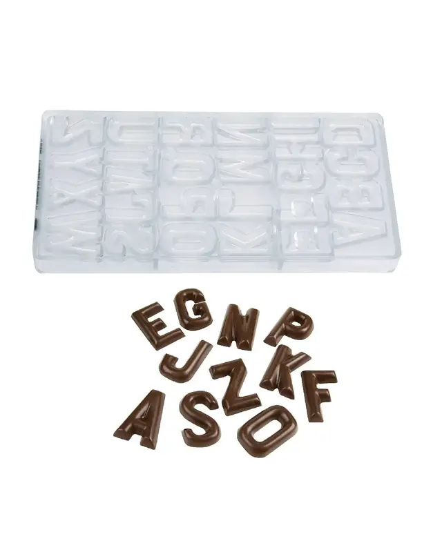 Chocolate World Chocolademal Chocolate World Alfabet (A t/m Z) 4x3x0,6cm