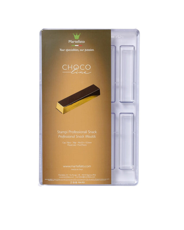 Martellato Martellato Bonbonvorm Plain Snack (10x) 96x22x15,5mm