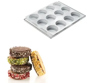 silikomart Silikomart Siliconen Vorm Rond (6x) Ø7,6x2,5cm Set/2