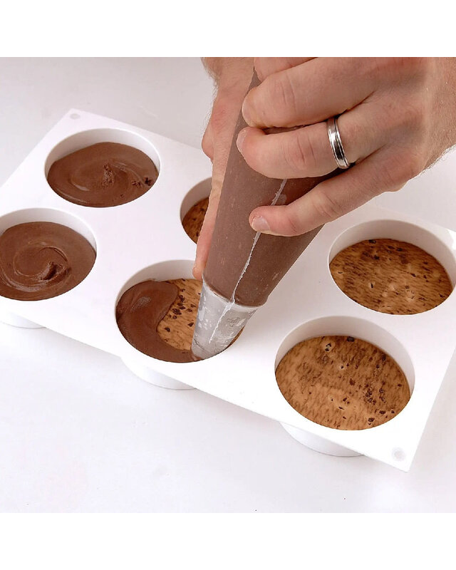 silikomart Silikomart Siliconen Vorm Rond (6x) Ø7,6x2,5cm Set/2