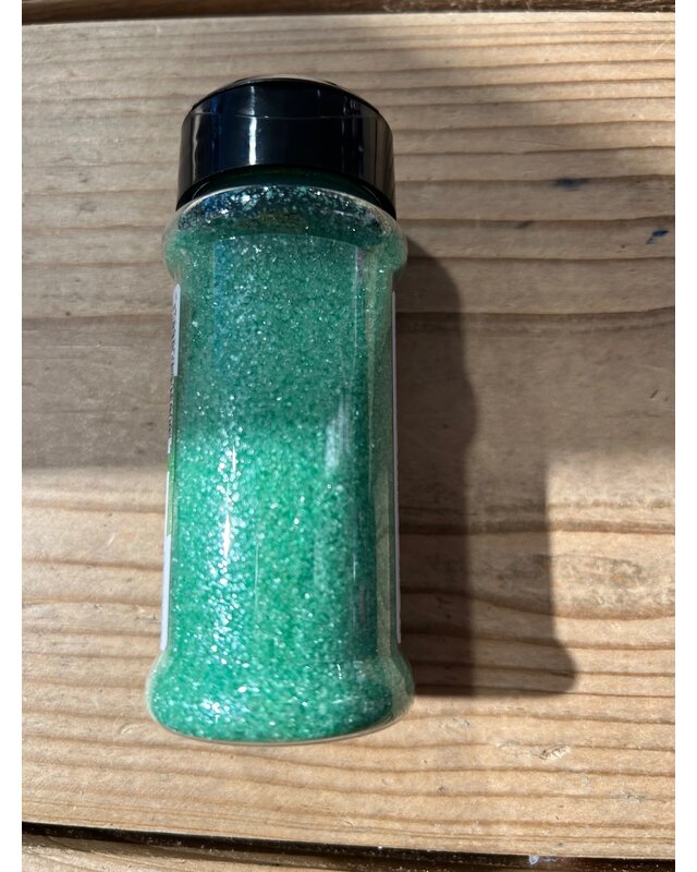 Taartdecoratief Sparkling sugar groen  / Glitter suiker 85gr