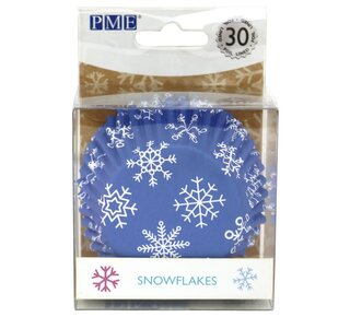 PME PME Foil Lined Baking Cups Snowflake pk/30