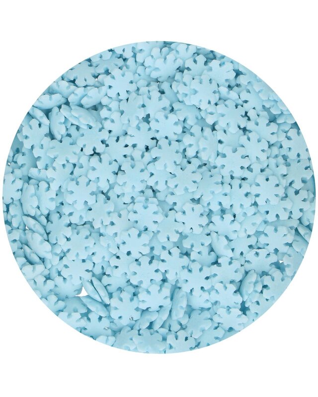 Funcakes FunCakes Sneeuwvlokken Blauw 50 g